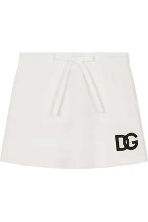 Dolce & Gabbana Falda corta con cordones en la pretina logo DG