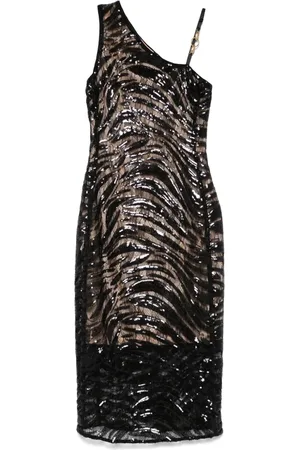Roberto Cavalli Vestido midi con lentejuelas