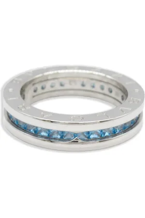 Bvlgari Anillo azul B.zero1 en oro blanco de 18kt con topacio 2010
