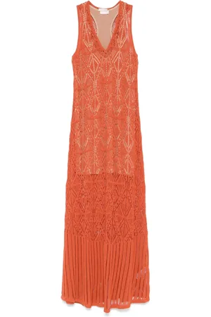 Liu Jo Vestido largo con tejido crochet