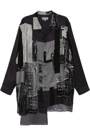 YOHJI YAMAMOTO Camisa con mensaje estampado