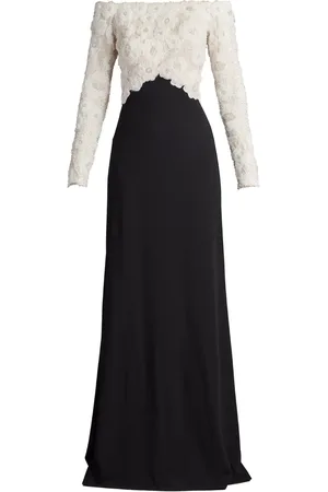 Tadashi Shoji Vestido largo con encaje