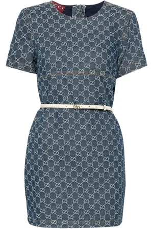Gucci Vestido corto con motivo GG
