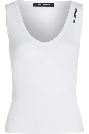 Karl Lagerfeld Camiseta tejida de canalé