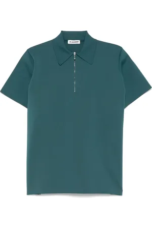 Jil Sander Playera tipo polo tejida de canalé