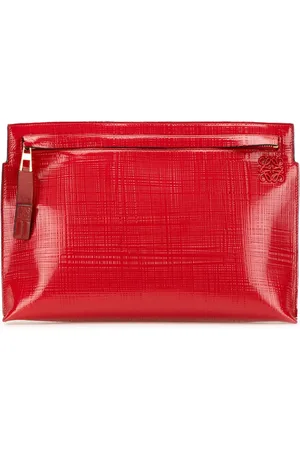 Loewe Bolsa de mano Anagram T Pouch de charol 2015