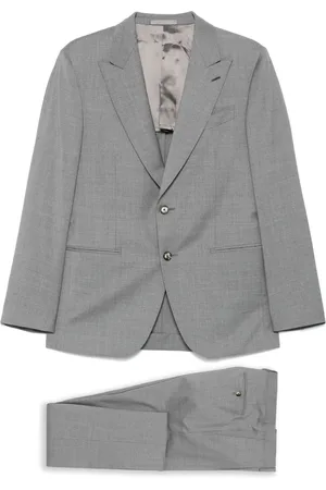 CARUSO Traje con efecto de melange