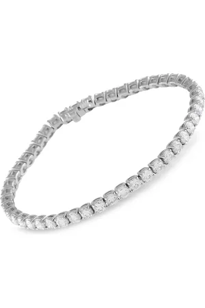 LB Exclusive Pulsera tenis en oro blanco de 14kt con diamante