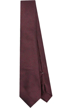 CANALI Corbata de seda con motivo en jacquard