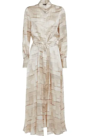 Kiton Vestido midi de seda