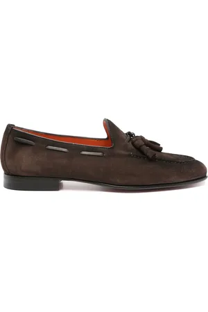 santoni Zapatos top sider de gamuza