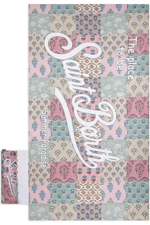 MC2 SAINT BARTH Toalla de playa con logo estampado