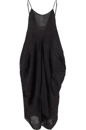 UMA WANG Vestido midi con diseño acampanado