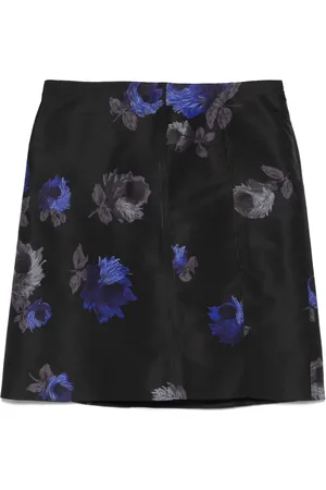 Prada Falda corta con estampado floral 1990