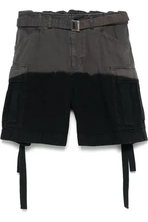 SACAI Shorts cargo con diseño teñido