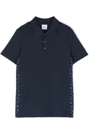 HUGO BOSS Playera tipo polo con monograma