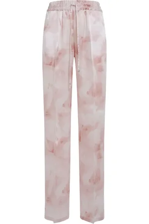 Kiton Pantalones de seda estampados