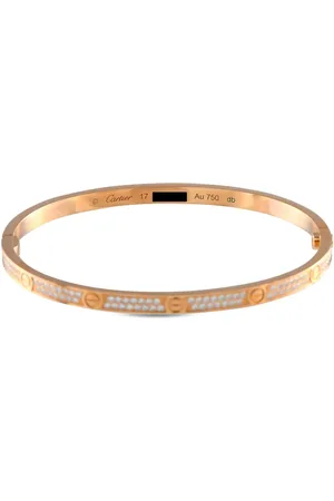 Cartier 18K gold rose small Love diamond bracelet