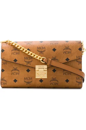 MCM Bolsa de hombro con monograma estampado