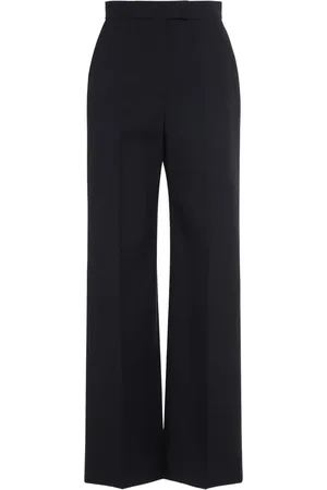 Alexander McQueen Pantalones con dobladillo vuelto