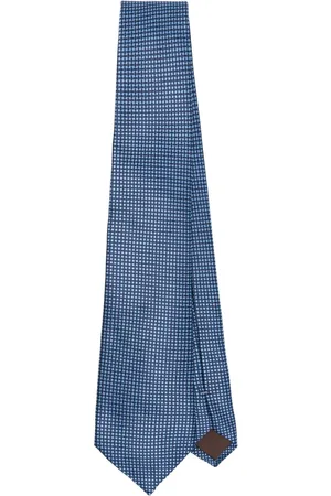 CANALI Corbata de seda con motivo en jacquard