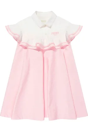 Fendi Vestido con logo bordado