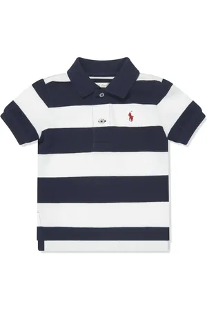 Ralph Lauren Playera tipo polo con rayas estampadas