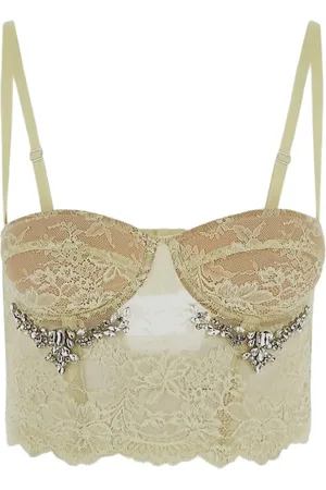 Des Phemmes Top estilo bustier de encaje