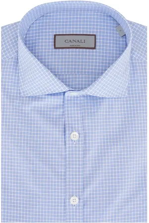 CANALI Camisa con cuadros estampados