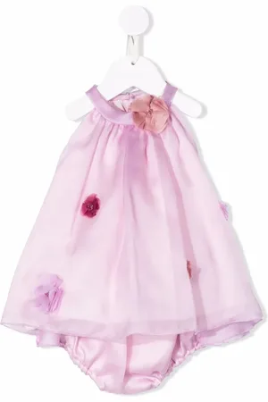 LA STUPENDERIA Vestido de tul con apliques florales
