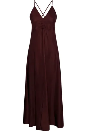 FORTE FORTE Vestido midi con correas cruzadas
