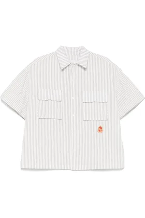 Rhude Camisa Crest Stripe