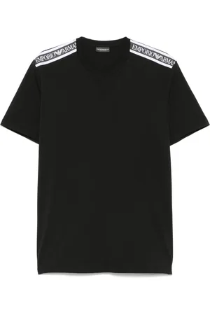 Emporio Armani Playera con logo de goma