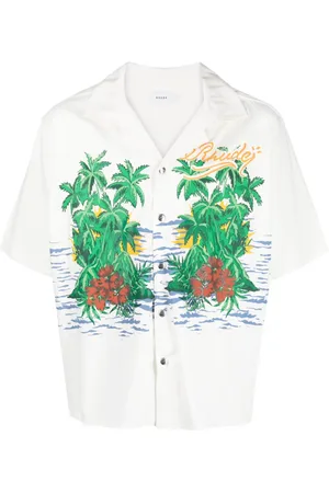 Rhude Camisa Palmas Snap