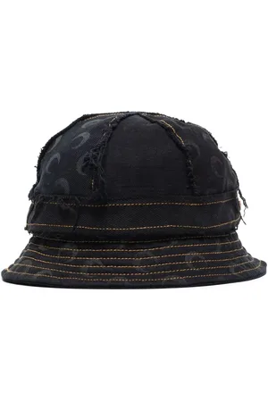 Marine Serre Gorro de pescador con estampado Crescent Moon
