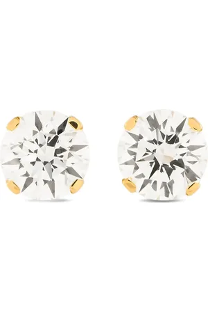 LB Exclusive Aretes en oro amarillo de 14kt con diamante