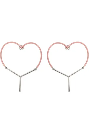 Y / PROJECT Aretes en forma de corazón
