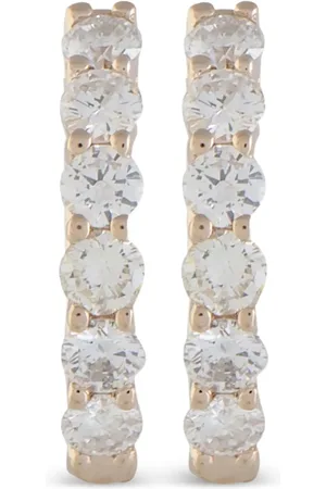 LB Exclusive Aretes en oro rosa de 14kt con diamante