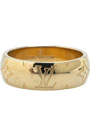 LOUIS VUITTON 2018 Gold Plated Nanogram Ring costume ring