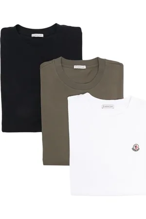 Moncler Pack de tres playeras con parche del logo