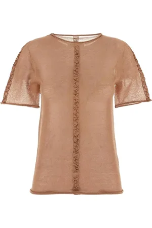 UMA WANG Playera traslúcida