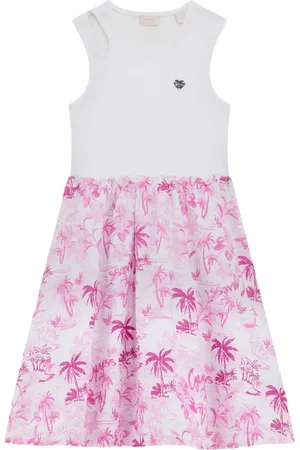 Guess Vestido con palmeras estampadas