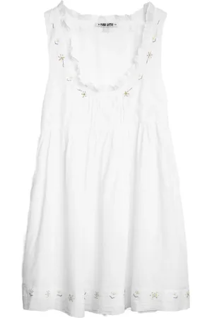 Ciao Lucia Vestido bordado con volantes