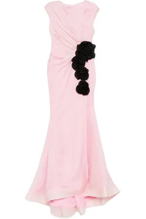 Parlor Vestido largo con aplique floral