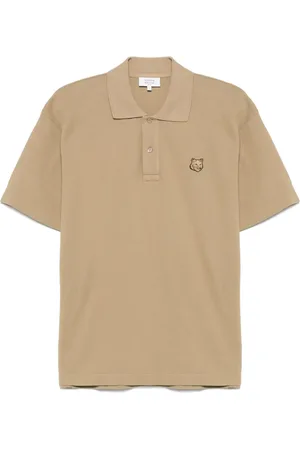 Maison Kitsuné Playera tipo polo con motivo Fox