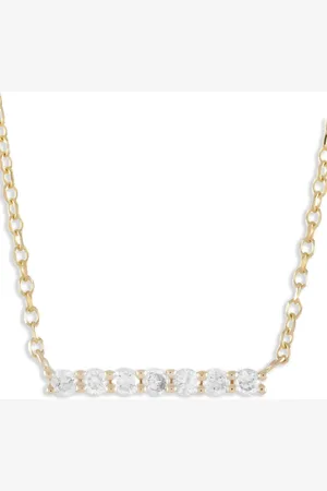 LB Exclusive Collar Bar en oro amarillo de 14kt con diamante