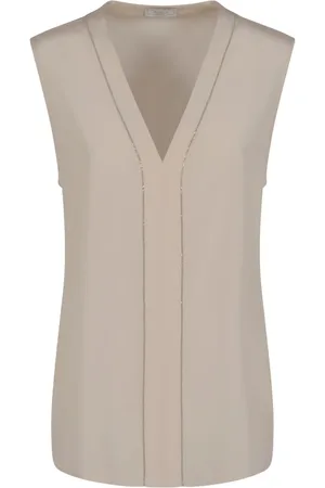 PESERICO SIGN Top sin mangas con cuello en V