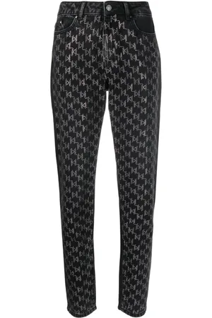 Karl Lagerfeld Jeans rectos con aplique KL