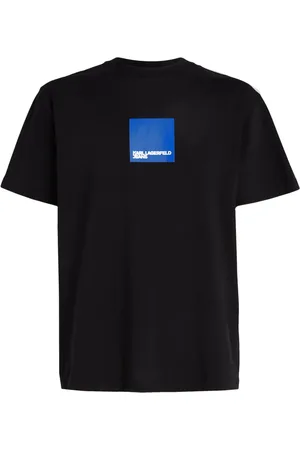 Karl Lagerfeld Playera con logo estampado y cuello redondo
