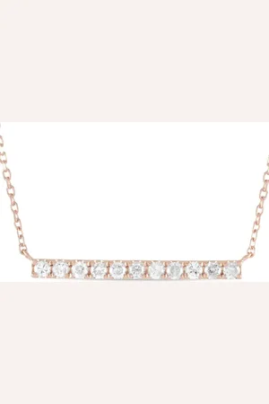 LB Exclusive Collar en oro rosa de 14kt con diamantes